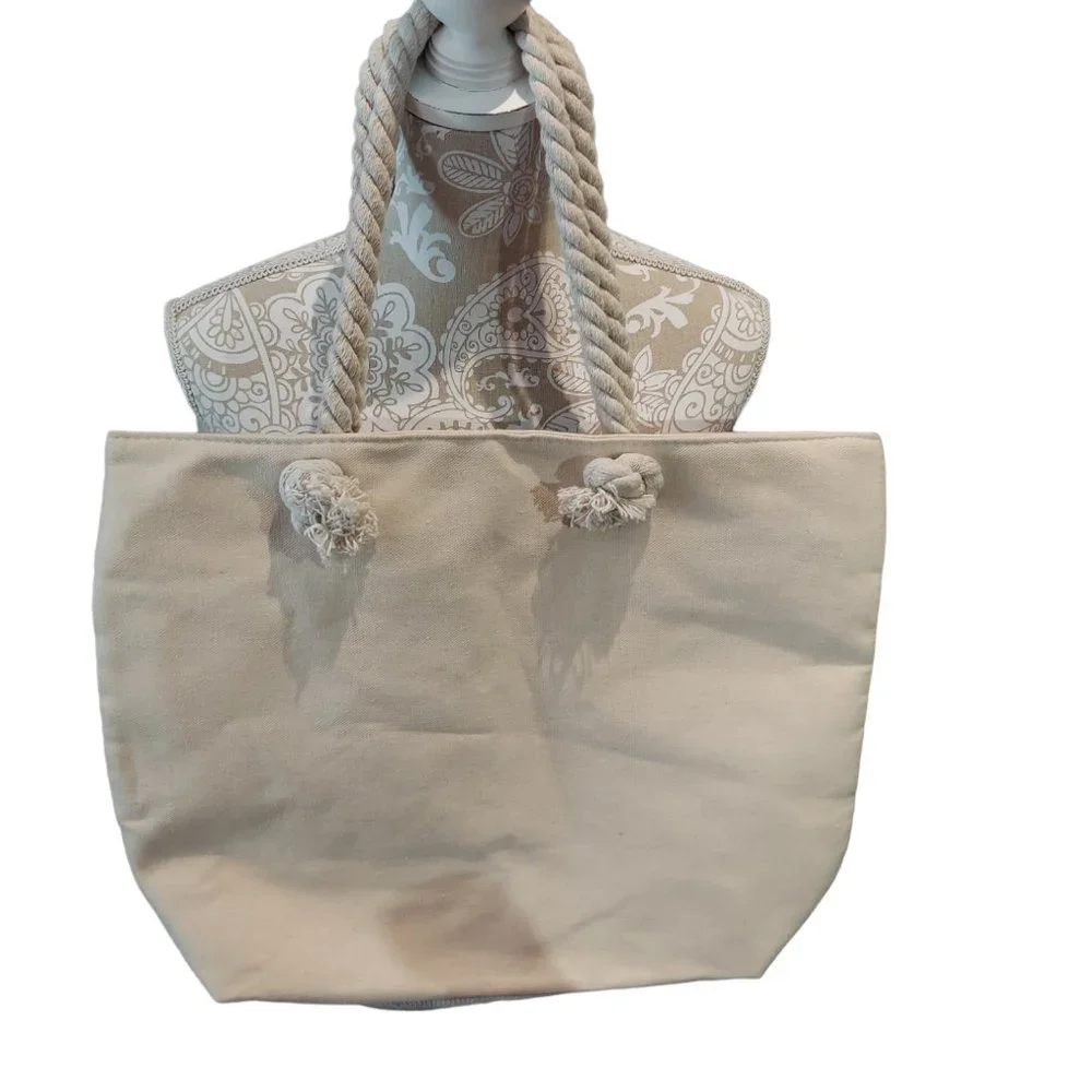 Unbranded Canvas "Couple" Owl Tote - Picture 2 of 8